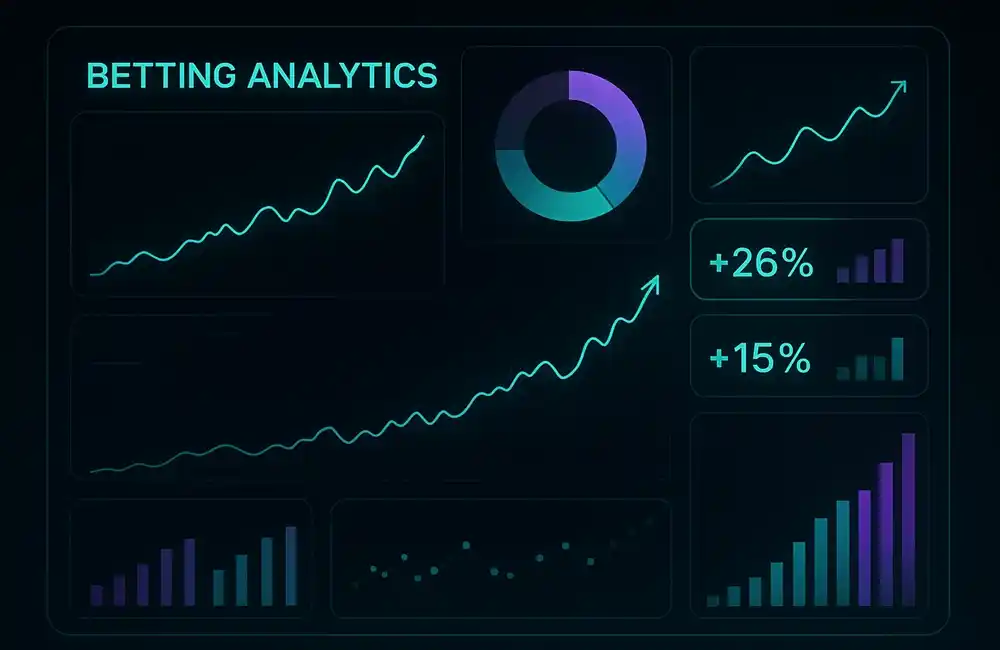 VCT betting analytics dashboard showing data visualization and statistical trends